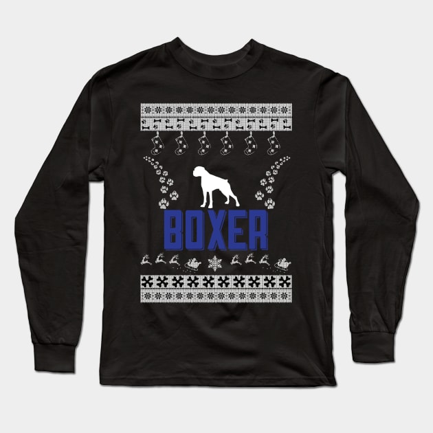 Merry Christmas BOXER Long Sleeve T-Shirt by bryanwilly